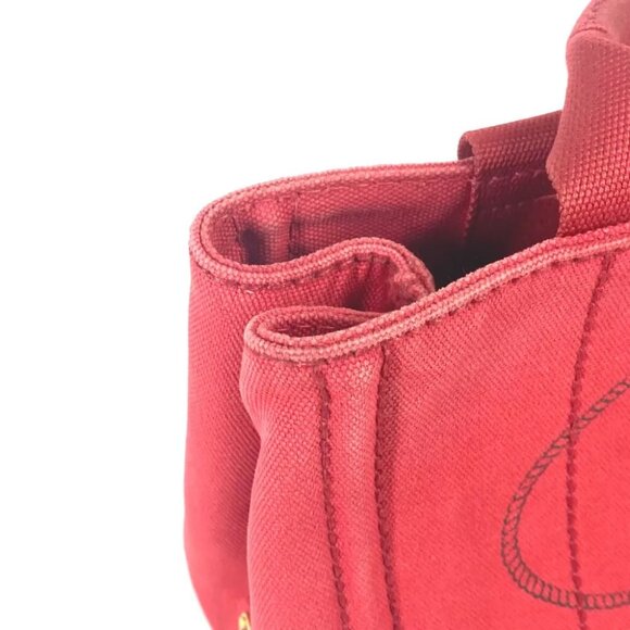 PRADA Logo Plate Canapa CANAPA MINI Hand Bag Tote Bag - Picture 14 of 15